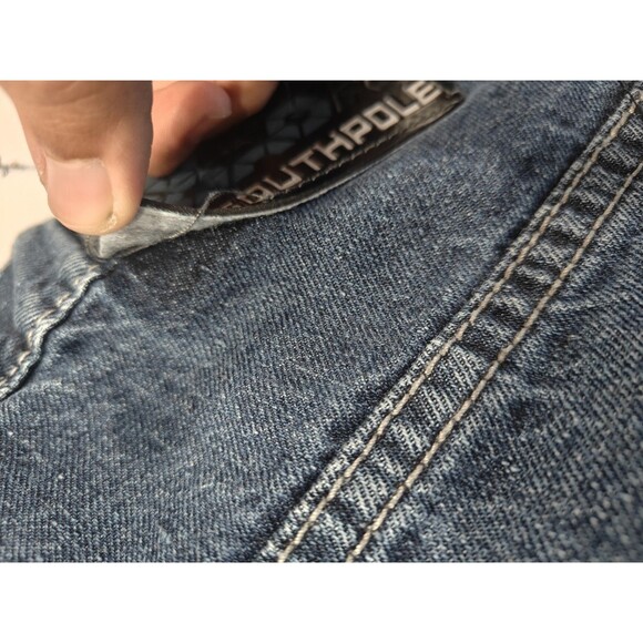 Vintage South Pole Jeans Mens Blue Y2K 4180 Relaxed Baggy Skater Grunge 38x30 - Picture 14 of 14